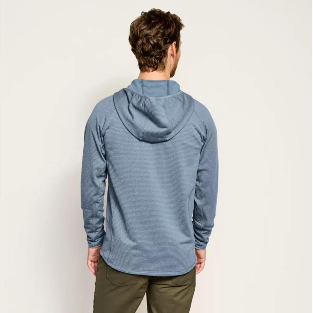 Orvis Horseshoe Hills 1/4 Hoodie Men's in Bluestone